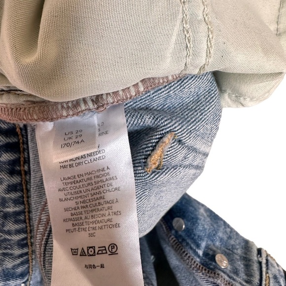 Free People Zuri Lived in Blue Mom Jean Size 29 - Picture 5 of 6